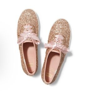 KEDS X Kate Spade Champion Glitter Rose Gold